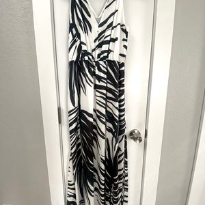 White palm leaf maxi